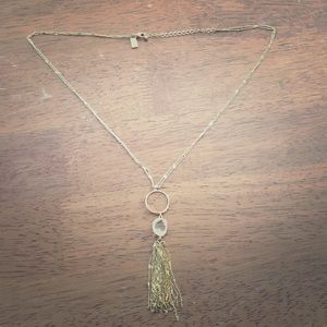 Gold plated Long charm the Kate Spade necklace